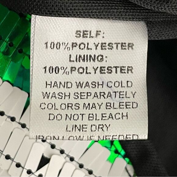 NWT Fashion Nova Stardust Sequin Mini Dress White Blue Green Black Size Medium - Picture 12 of 16